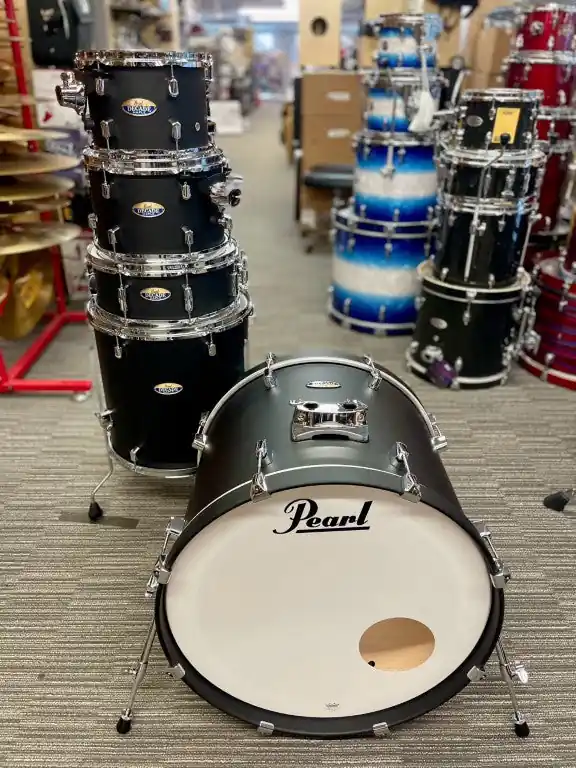 Pearl - Decade Maple 5-Piece Shell Kit Matte Black DMP925SPC#227 Instant Buy