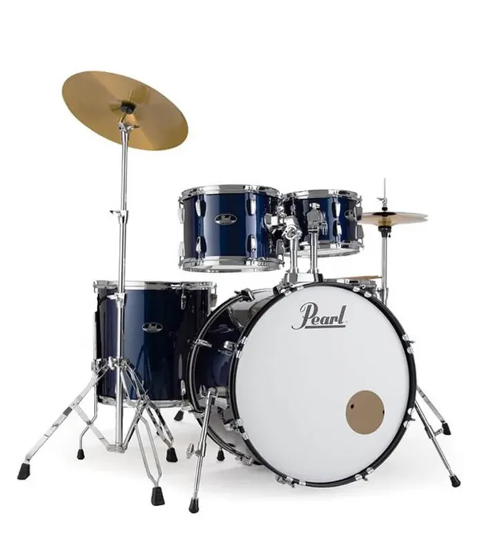 Pearl - Roadshow 5-Piece Drum Set With 22" Bass Drum - Hardware & Cymbals - Royal Blue Metallic- RS525SCC743 Fast Shipping