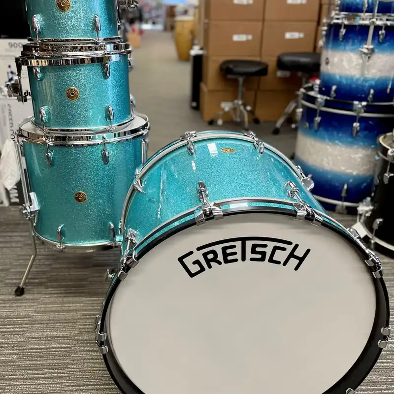 Gretsch - Broadkaster Series 4-Piece Shell Kit Turquoise Sparkle Price Cut