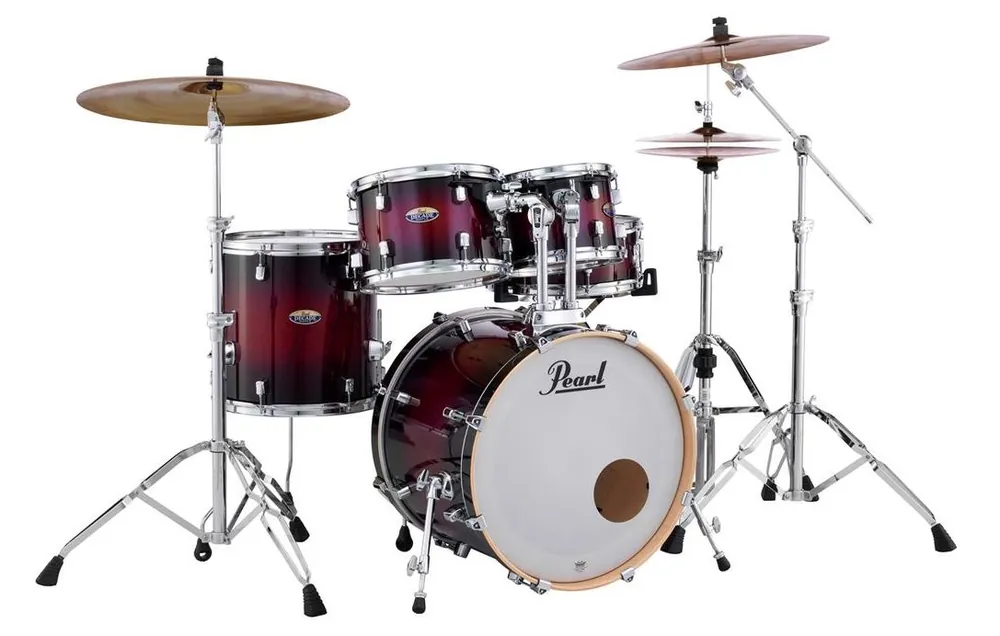 Pearl - Decade Maple 5-piece Shell Pack Gloss Deep Red Burst Finish DMP905PC261 Markdown