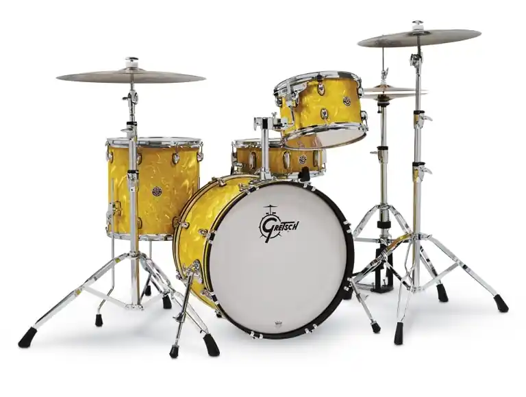 Grestch - Catalina Club 4-Piece Shell Pack (20" Bass Drum) Yellow Satin Flame CT1-J404-YSF Direct From Factory