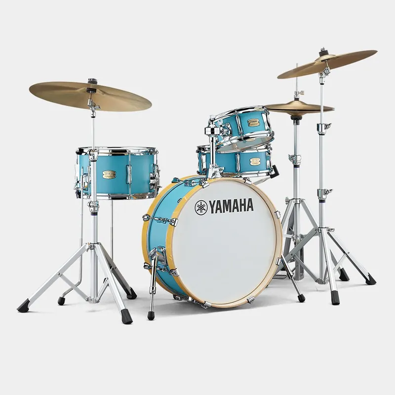 Yamaha - Stage Custom Hip 4 Piece Shell Kit SBP0F4H Matte Surf Green Certified