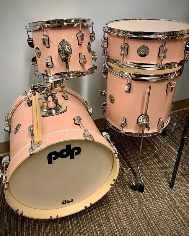 Genuine PDP - New Yorker 4-piece Drum Kit Pale Rose Sparkle PDNY1604PR
