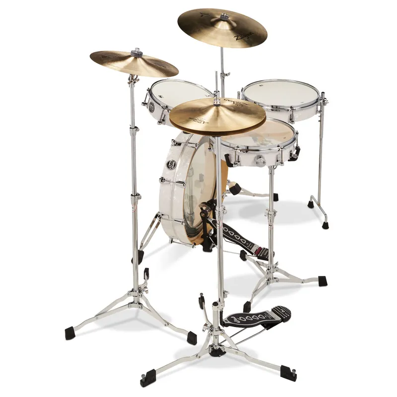 Best Seller DW drums - Performance Series 4-Piece LowPro Travel Kit White Marine DRKTPFC04RKWM