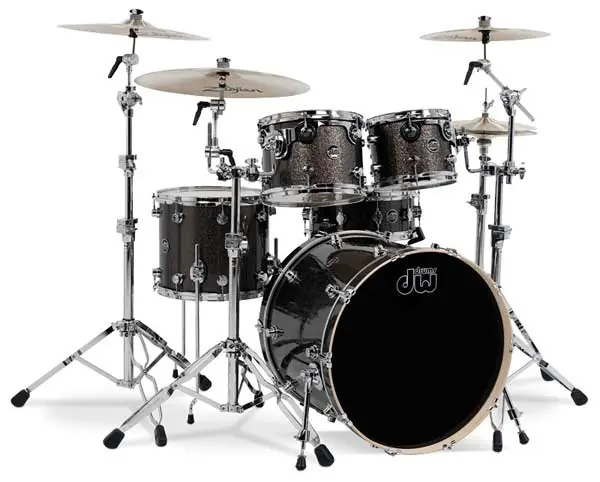Mega Sale DW drums - Perfomance Series 4pc 12x16x22x14sn Pewter Sparkle