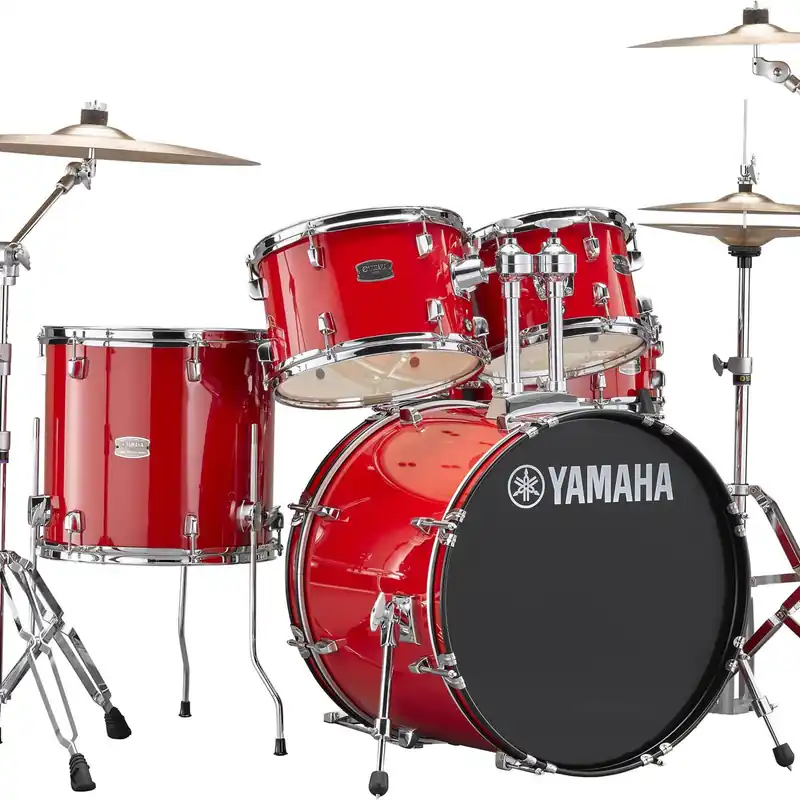 Special Discount Yamaha - Rydeen 5-Piece Drum Kit Hot Red with Hardware RDP0F56W RD