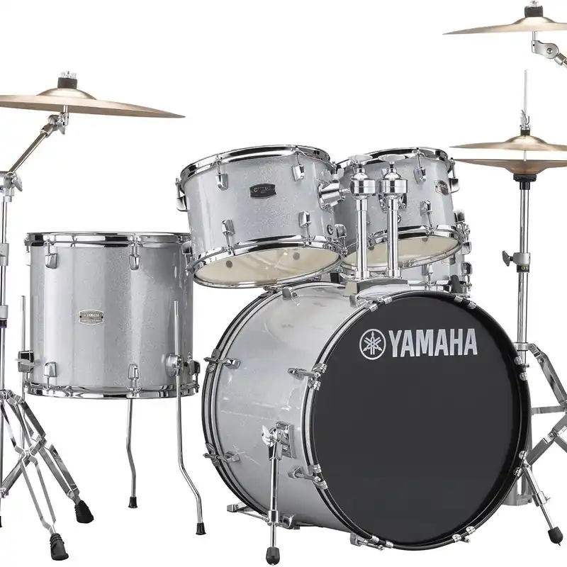 Affordable Yamaha - Rydeen 5-Piece Drum Kit Silver Glitter with Hardware RDP0F56W SLG