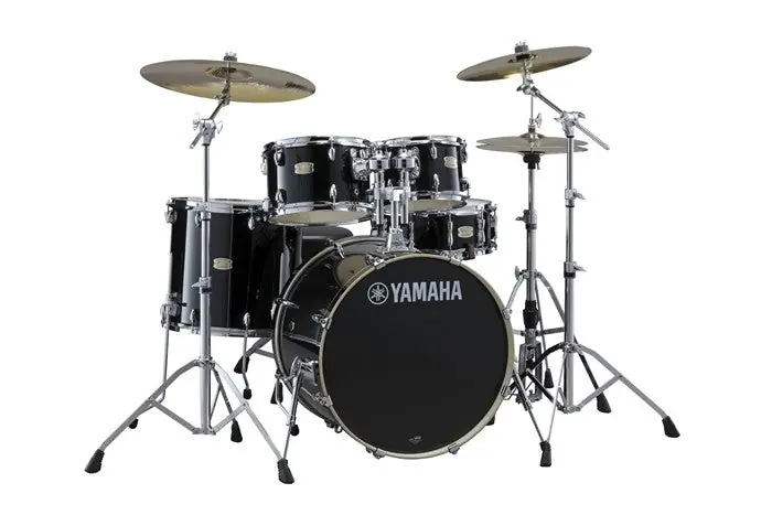 Yamaha - Stage Custom 5-Piece Drum Kit SBX2F56 Raven Black with HW680W Hardware Pack Special Offer