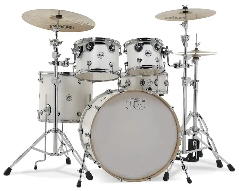 Top Pick DW drums - Design 5pc DDLM2215WS White Satin
