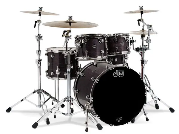 Seasonal Sale DW drums - Performance Series 5pc Ebony Stain with Chrome HarDW -are