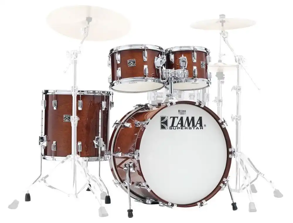Special Offer Tama - 50th Anniversary Limited Edition Superstar Reissue 4-Piece Shell Kit Super Mahogany SU42RSSMH
