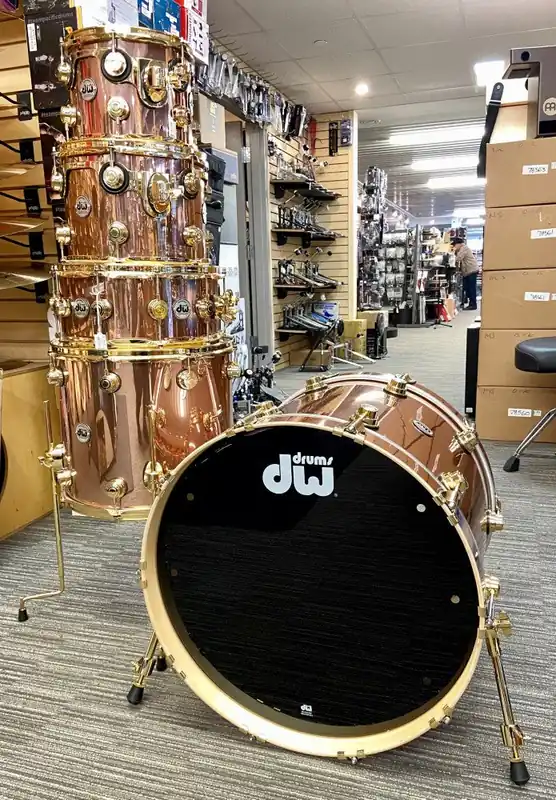 DW Drums - Collector's Series Maple 4-Piece Shell Pack Copper Rose Free Shipping