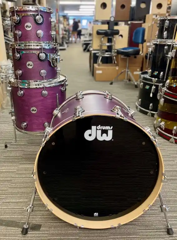 DW Drums - Collector's Series Maple 4-Piece Shell Kit Lavender Satin Oil Final Sale