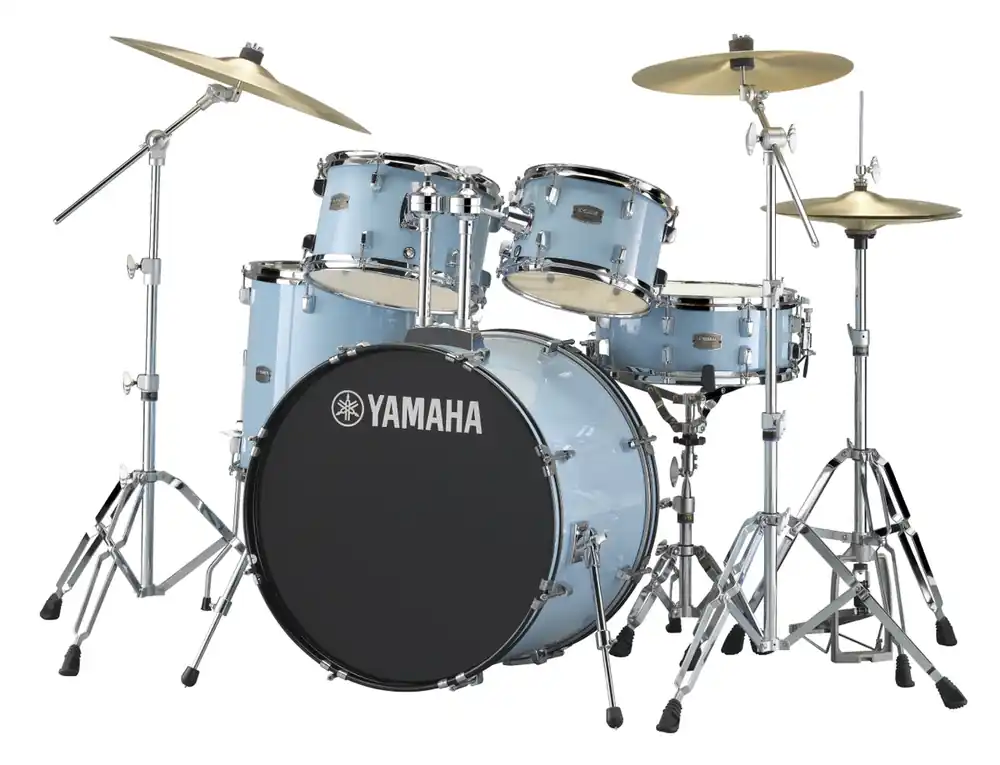 Yamaha - Rydeen 5-Piece Drum Kit Gloss Pale Blue with Hardware RDP2561 GPU Direct From Manufacturer