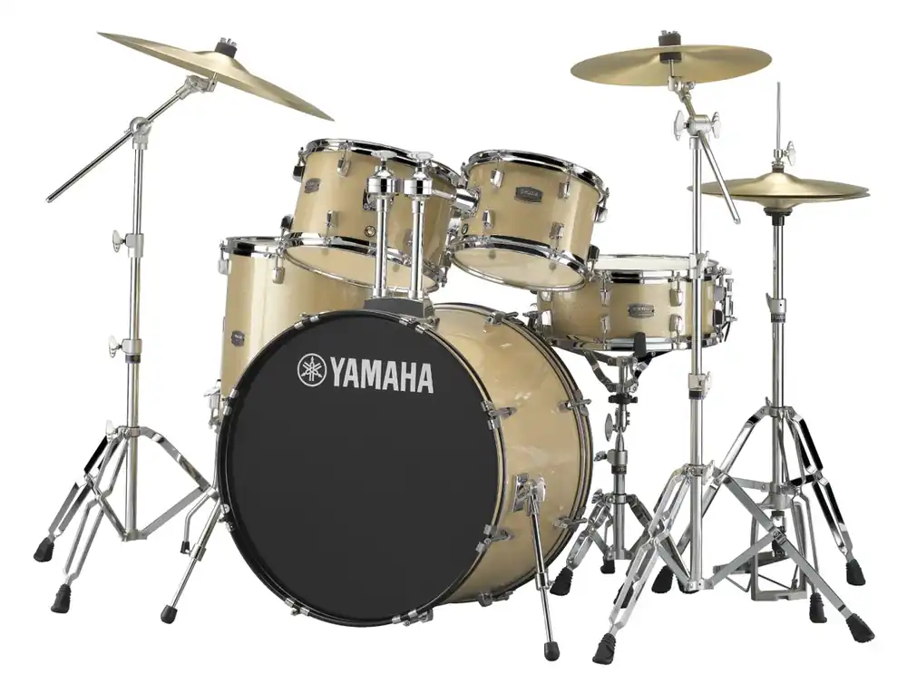 Yamaha - Rydeen 5-Piece Drum Kit Champagne Glitter with Hardware RDP2561 CPG One Day Deal