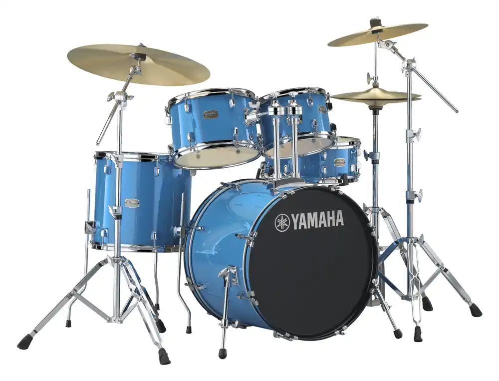 High Quality Yamaha - Rydeen 5-Piece Drum Kit Sky Blue with Hardware RDP0561 SKB