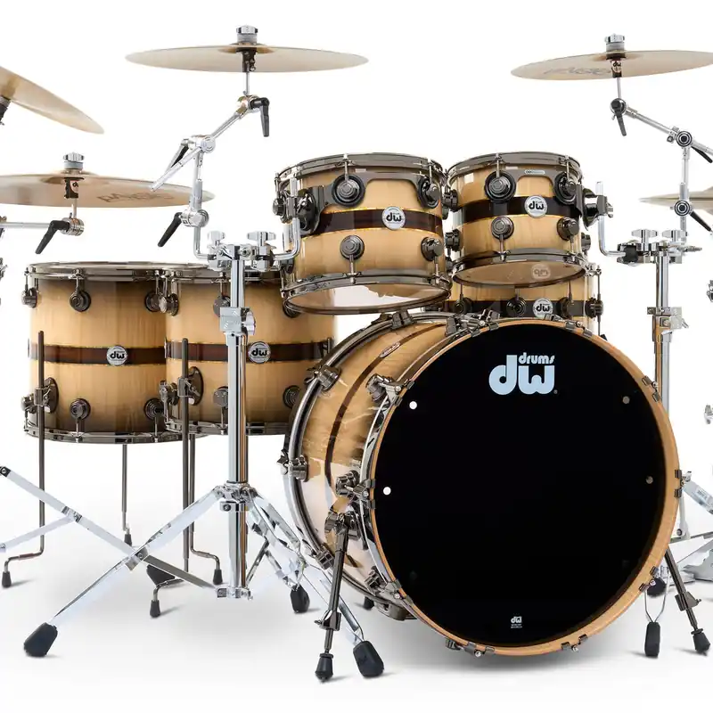 Money Back Guarantee DW Drums - Collector's Series VLT 333 Maple 6-Piece Shell Kit Sycamore Ziricote DRKT36N06AYDC3