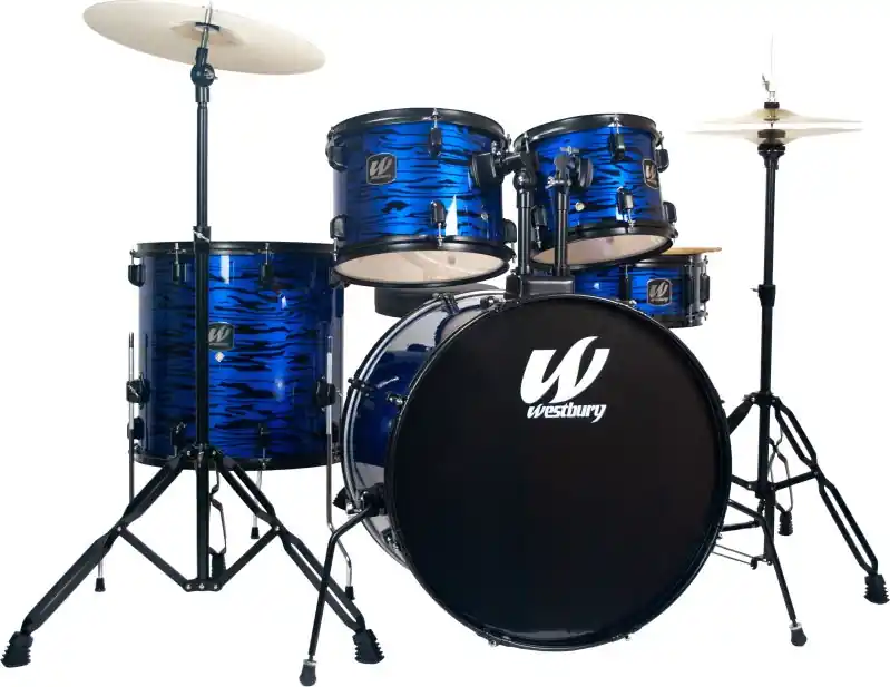 Westbury - 400 Series 5-Piece Stage Drumset Blue Oyster W475TC-BLO Direct From Manufacturer