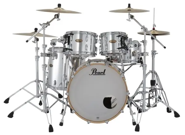 Pearl - Session Studio Select Series 4-piece Drum Shell Pack, Mirror Chrome - STS924XSPC426 Shop Now