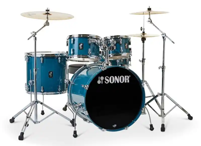 Fan Favorite Sonor - AQ1 Stage 5-Piece Drum Set With 22" Bass Drum & Hardware - Caribbean Blue - AQ1-STAGE-SET-CB