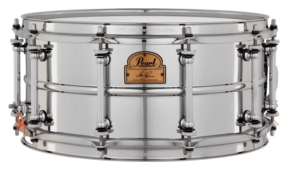 Pearl - Ian Paice Signature Snare 6.5x14 Chrome Plated Sensitone Steel IP1465 Final Sale
