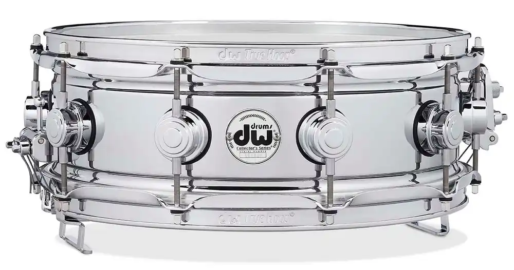 DW Drums - Collector's Series True Sonic Chrome Snare 5x14 Chrome Over Brass DRVC0514SAC Weekend Sale