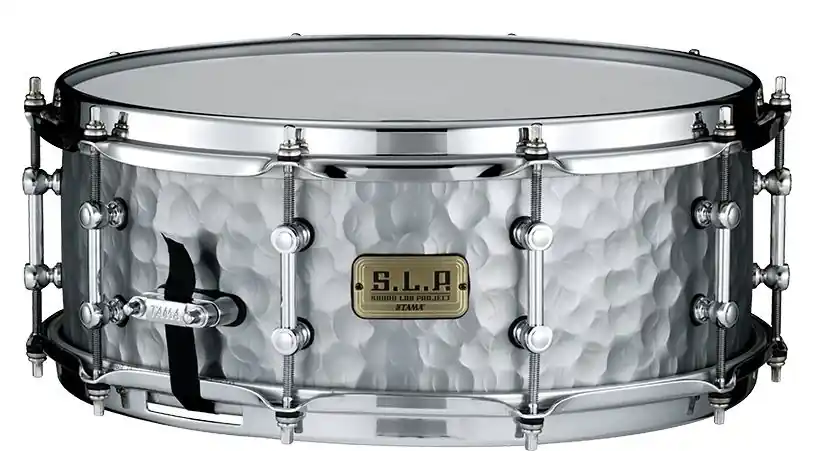 Handmade Tama - S.L.P. Vintage Hammered Steel Snare 5.5x14 LST1455H