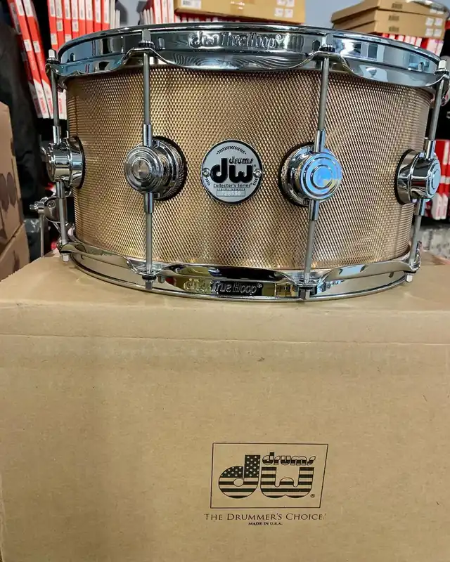 DW Drums - Collector's Series Knurled Bell Bronze Snare 6.5x14 DRVZ6514SKC Final Sale