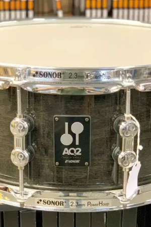 Affordable Sonor - AQ2 Series Snare 6x14 Transparent Stain Black AQ2-1406SDW-13114
