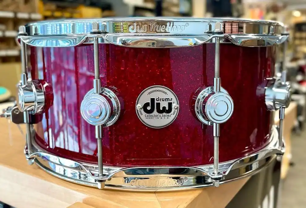 Bulk Order DW Drums - Collector's Series Snare 6.5x14 Ruby Glass