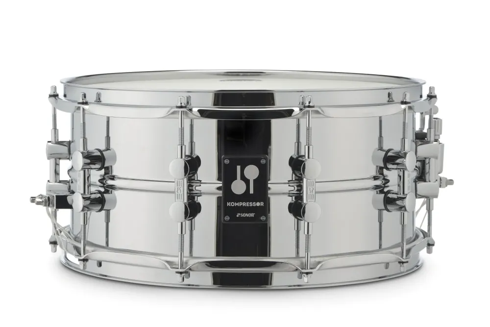 Same Day Shipping Sonor - Kompressor Snare Drum 14" x 6.5", Steel - KS-1465-SDS