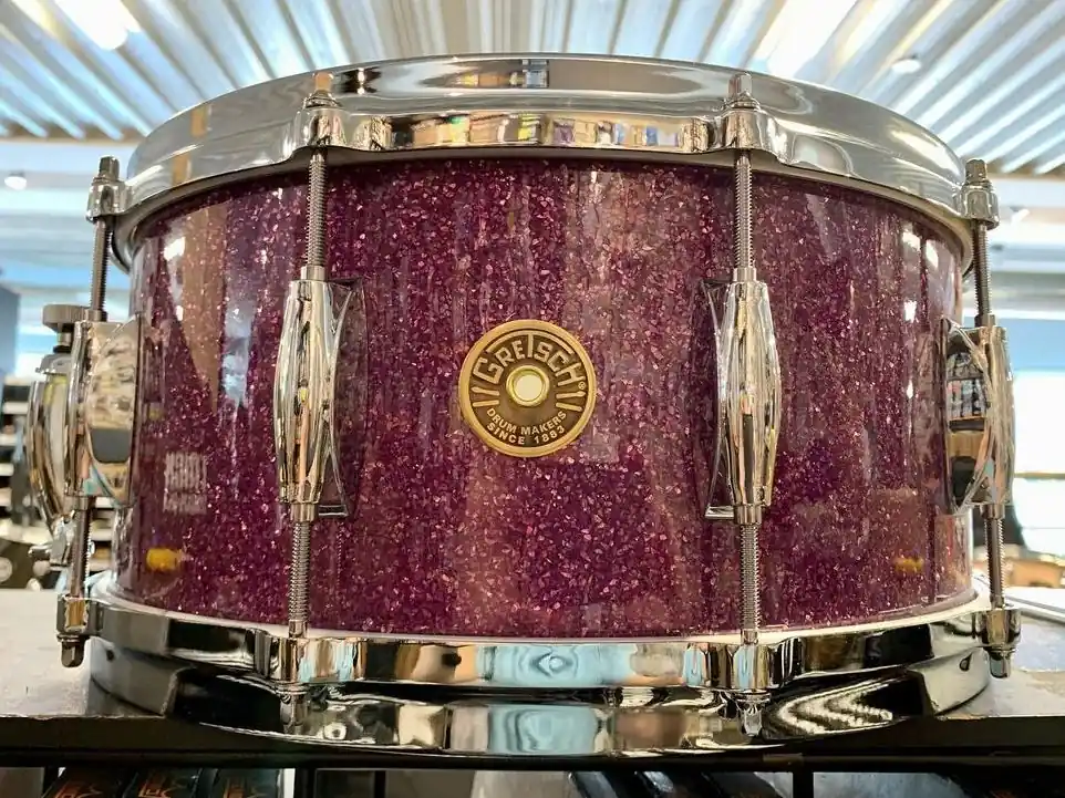 Authentic Gretsch - USA Custom Snare 6.5x14 Purple Glass