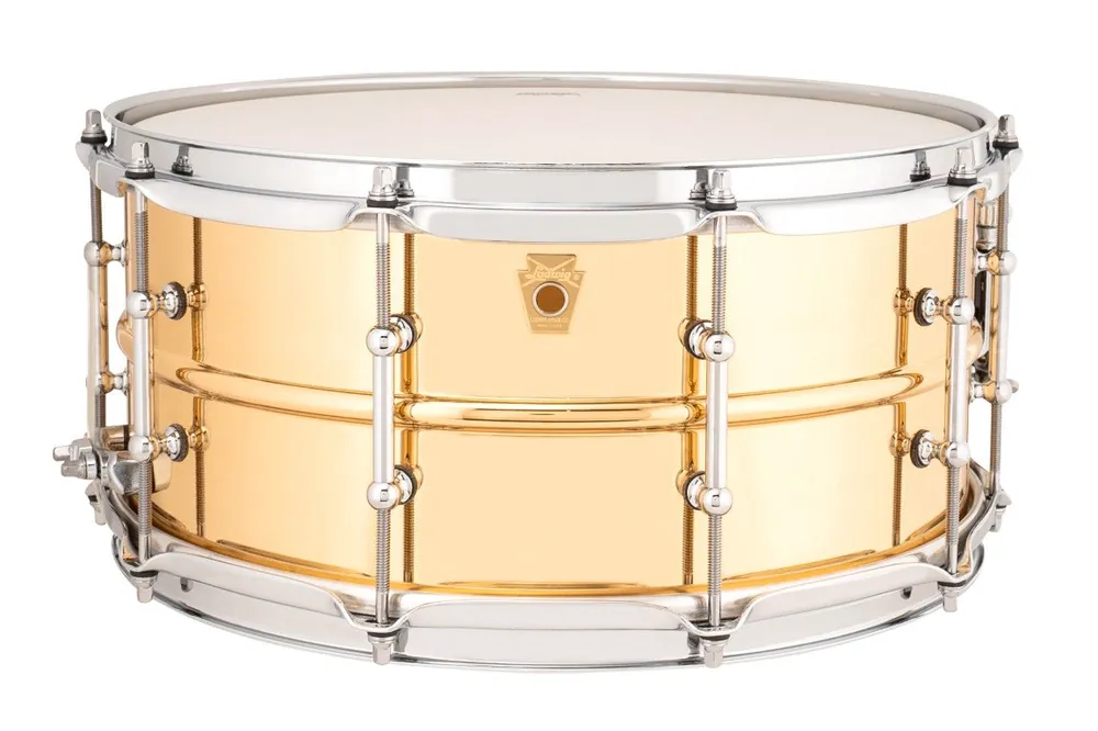 Best Price Ludwig - Polished Bronze Phonic Snare 6.5x14 with Tube Lugs LB552T