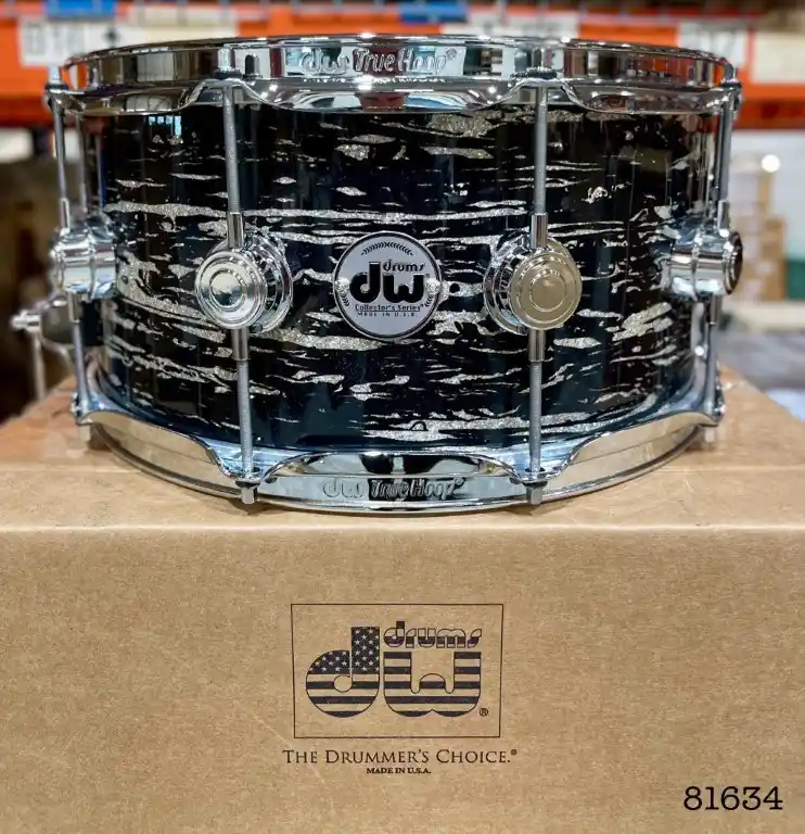 DW Drums - Collector's Series Snare 6.5x14 Black Oyster Glass Express Delivery