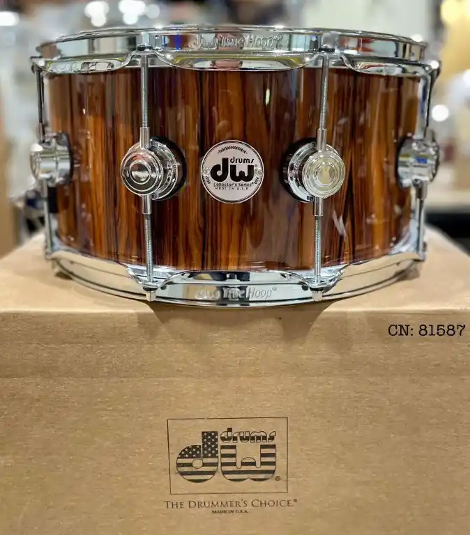 DW Drums - Collector's Series Snare 6.5x14 Exotic Santos Rosewood Best Seller
