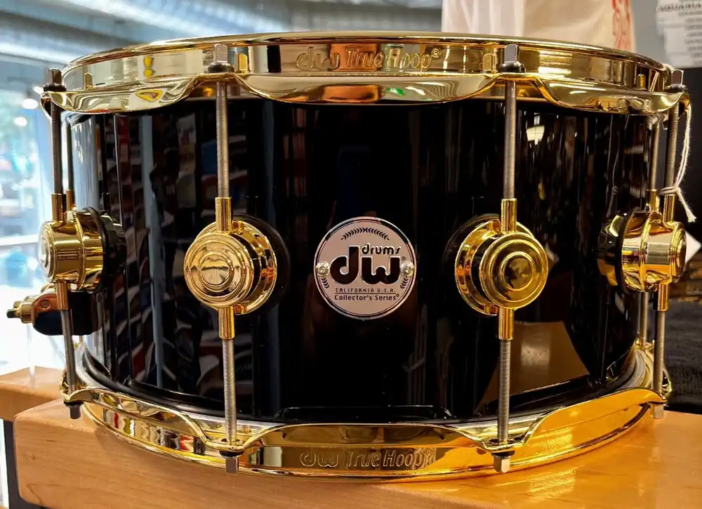 DW Drums - Collectors Series Black with Gold Hardware Snare 6.5X14 Wholesale