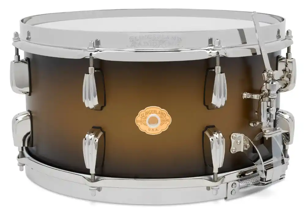 Authentic Slingerland - Radio King 6.5x14 3 Ply Artist Snare - Black & Gold Duco Lacquer - SLLS6514SSK372