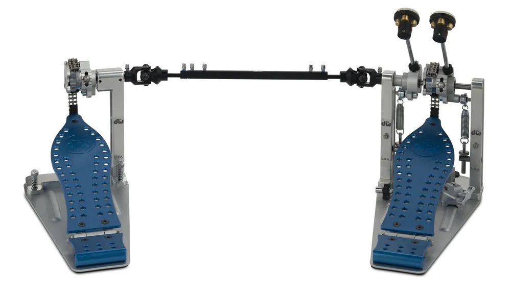 Weekend Sale DW drums - MCD Machined Chain Drive Double Bass Drum Pedal Blue DWCPMCD2BL
