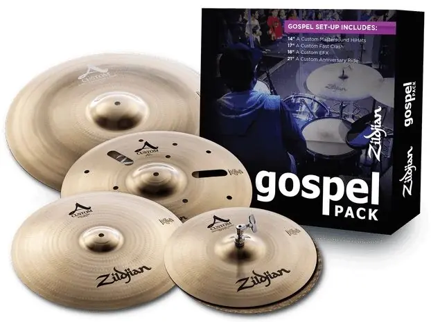 Zildjian - A Custom Gospel Cymbal Pack 14/17/18/21 AC0801G Premium