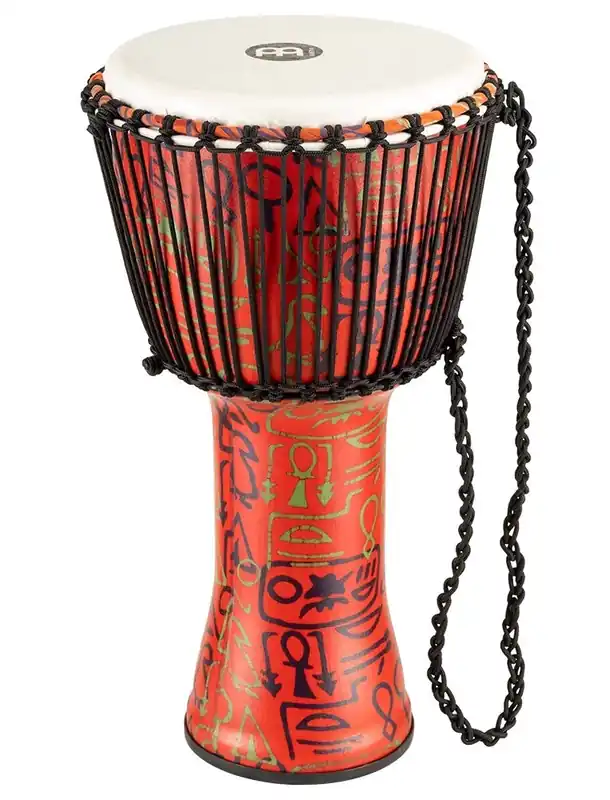 Fan Favorite Meinl - Rope Tuned Travel Series Djembe Synthetic Head 12" Pharaoh´s Script PADJ1-L-F