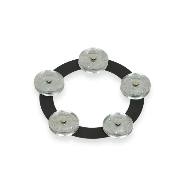 LP (Latin Percussion) - LP® 6" Tambo-Ring - Black Sand with Galvanized Steel Jingles- LP3806BGA Exclusive
