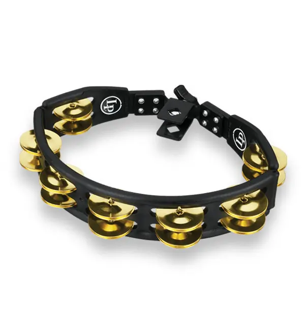 Latest LP (Latin Percussion) - Cyclops Mountable Tambourine Black – Brass LP175