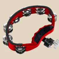 Top Pick Gon Bops - Red Tambourine with mount PTAM10