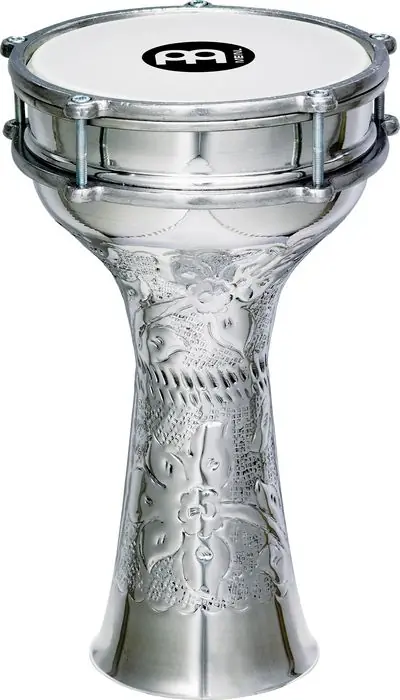 Fresh Stock Meinl - Darbuka Aluminum Hand Hammered 8" x 14 1/2"