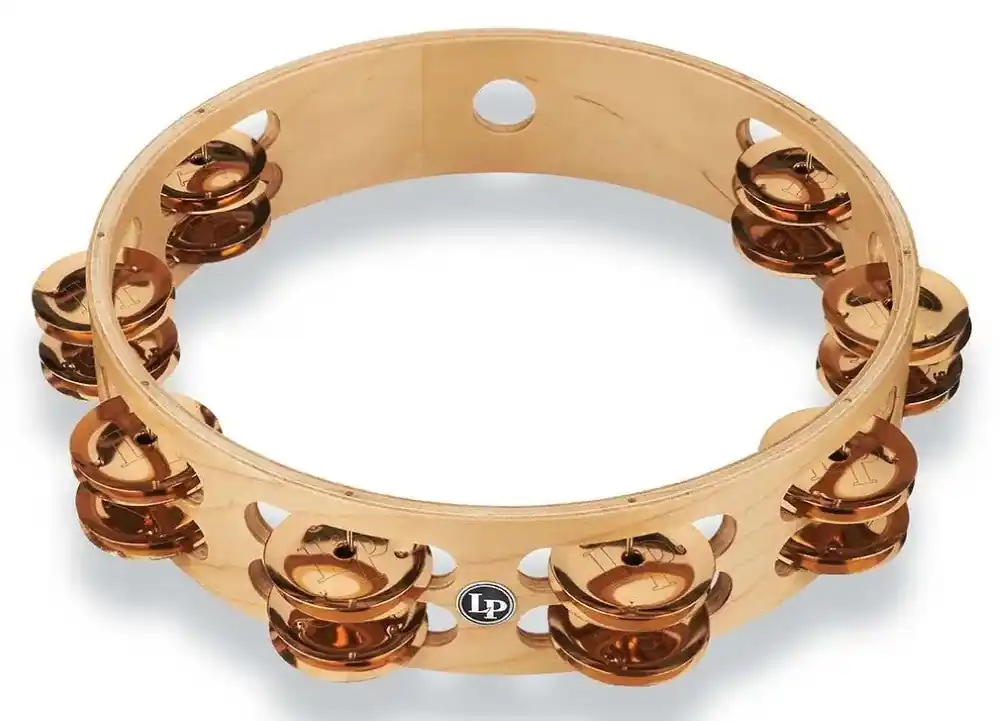 Certified LP (Latin Percussion) - Pro 10 Tambourine, Double Row Bronze LP380B-BZ
