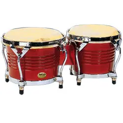 Affordable Mano Percussion - Red Wood 7” & 8” Bongo Set - MP1778-RW