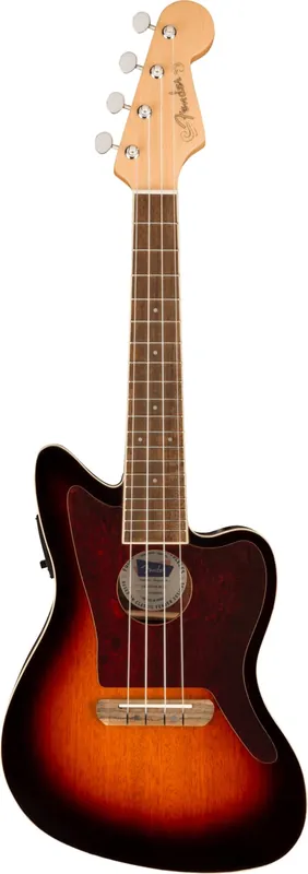 Best Choice Fender - Fullerton Jazzmaster® Uke -Walnut Fingerboard -Tortoiseshell Pickguard -3-Color Sunburst- 097-0533-500