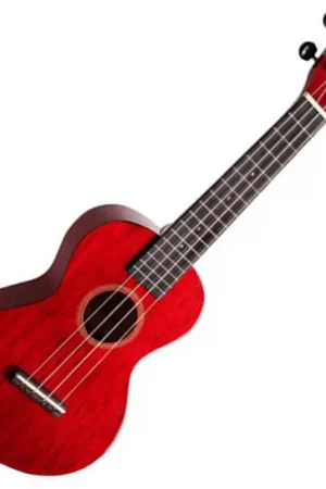 Affordable Mahalo Ukuleles - Hano Series Concert Ukulele Transparent Red - MH2-TWR