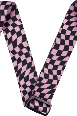 Buy Today Fender - Wavy Checkerboard Polyester Strap - Pink - 099-0637-270