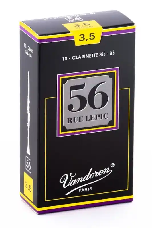 Best Choice Vandoren - Bb Clarinet 56 Rue Lepic Reeds Strength 3.5; Box of 10 - CR5035